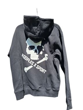*NWT* The KOOPLES Sport Men's Skullhead Motif On Black Hoodie - Men's Size S